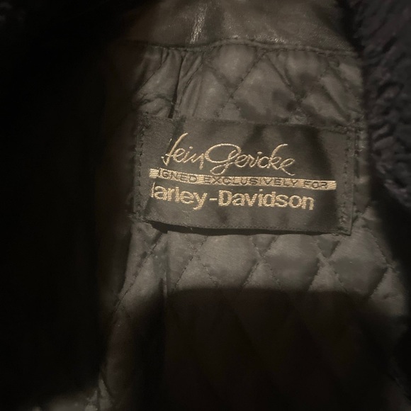 Vintage 1970’s, 80’s Harley Davidson bomber jacket with removable fur collar. - Picture 3 of 6